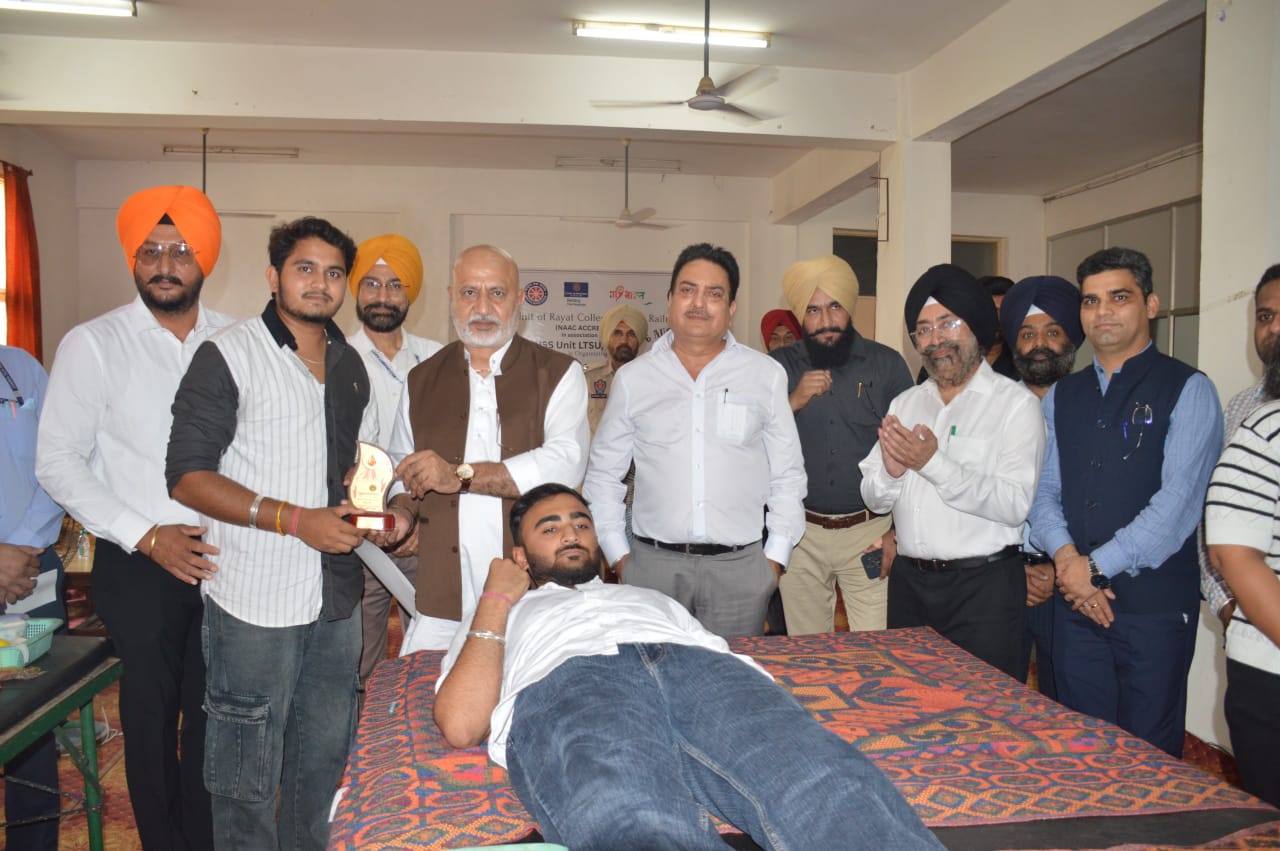 NSS Unit of Rayat College of Law organized a blood donation camp.